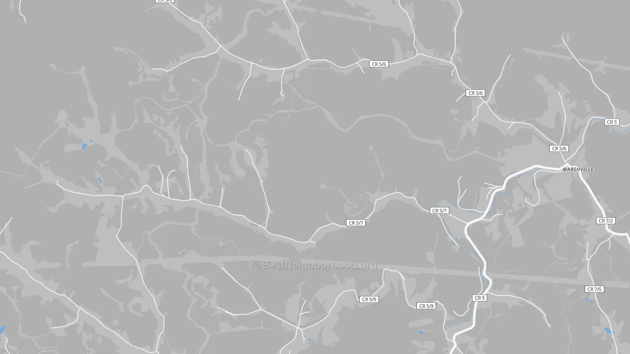 Flinderation, WV Map of Noise Levels in Flinderation