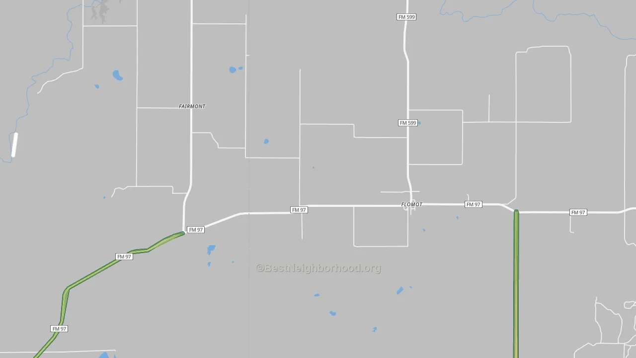 Flomot, TX Map of Noise Levels in Flomot