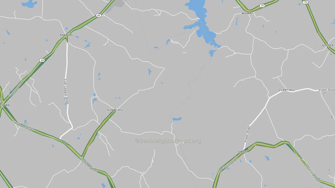 Floralhill, GA Map of Noise Levels in Floralhill