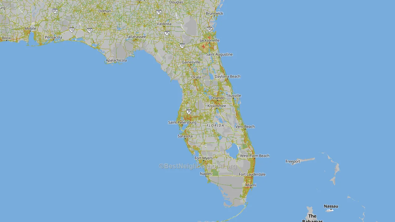 Florida Map of Noise Levels in Florida