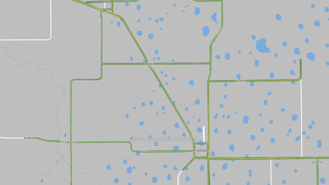 Floyd County, TX Map of Noise Levels in Floyd County