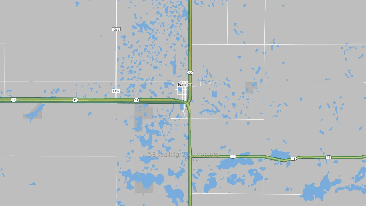 Forman, ND Map of Noise Levels in Forman