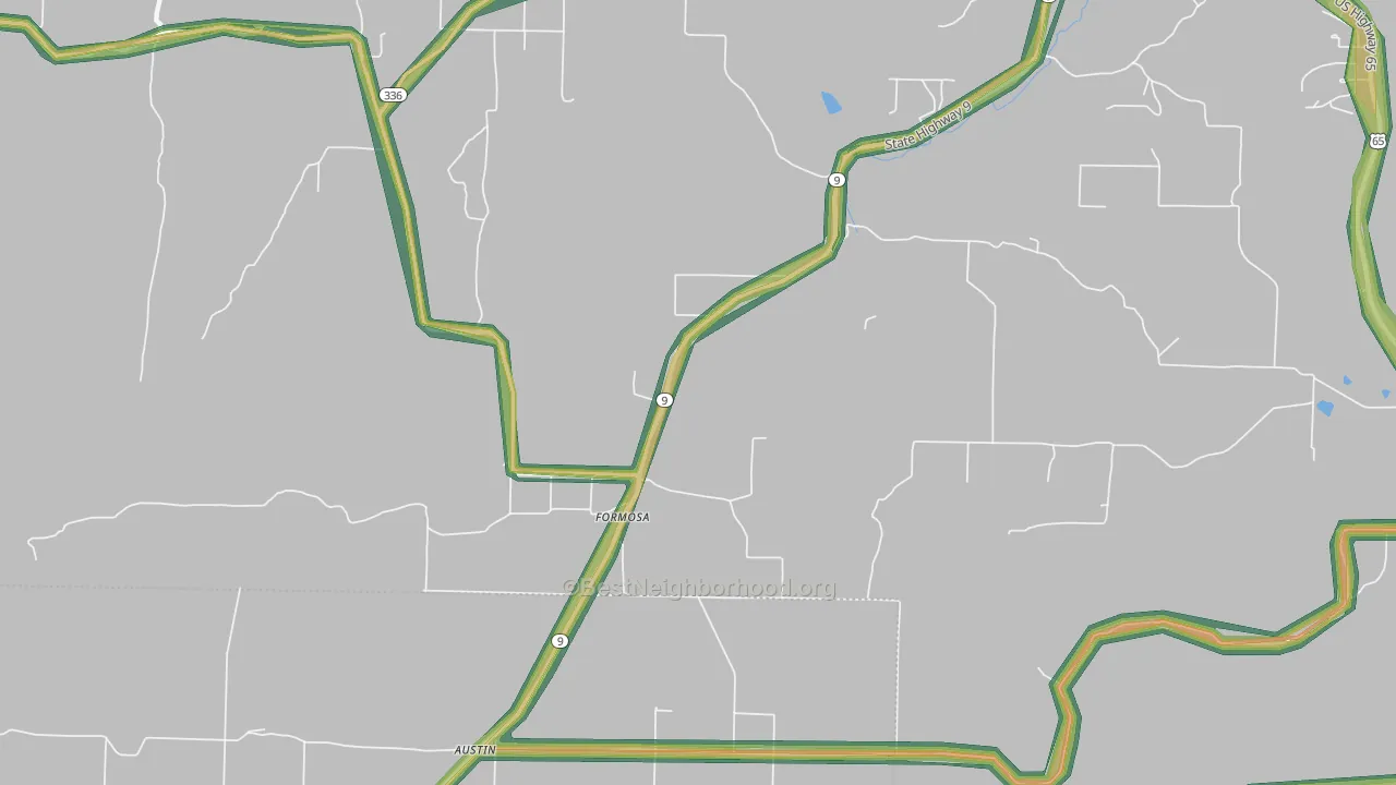 Formosa, AR Map of Noise Levels in Formosa