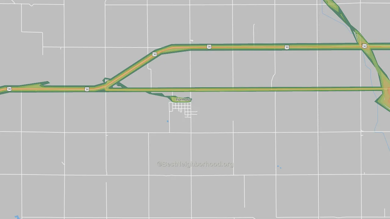 Formoso, KS Map of Noise Levels in Formoso