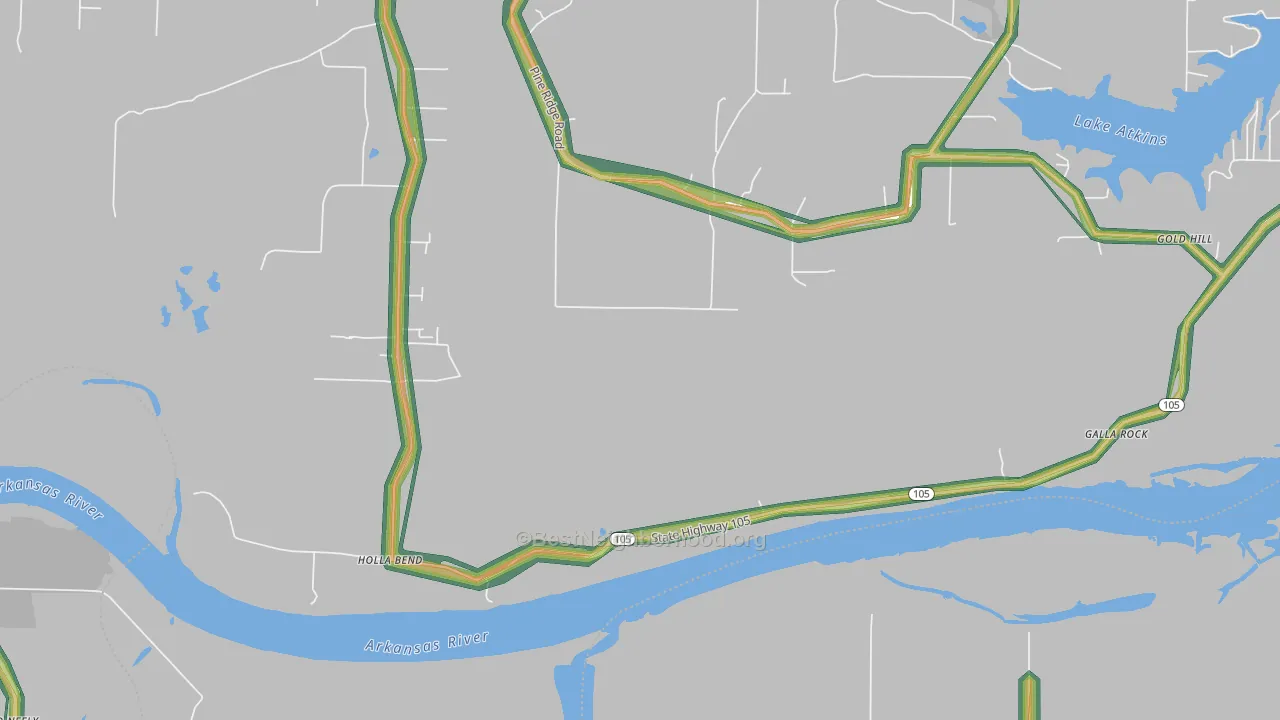 Fowler, AR Map of Noise Levels in Fowler