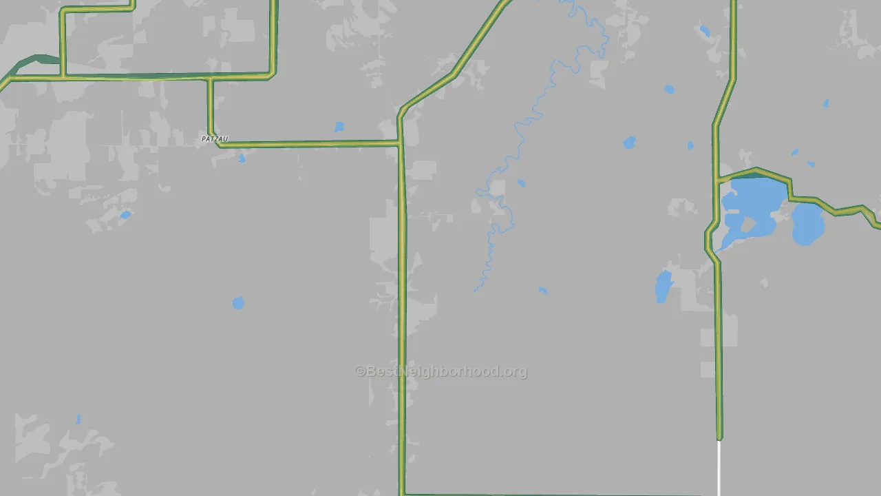 Foxboro, WI Map of Noise Levels in Foxboro