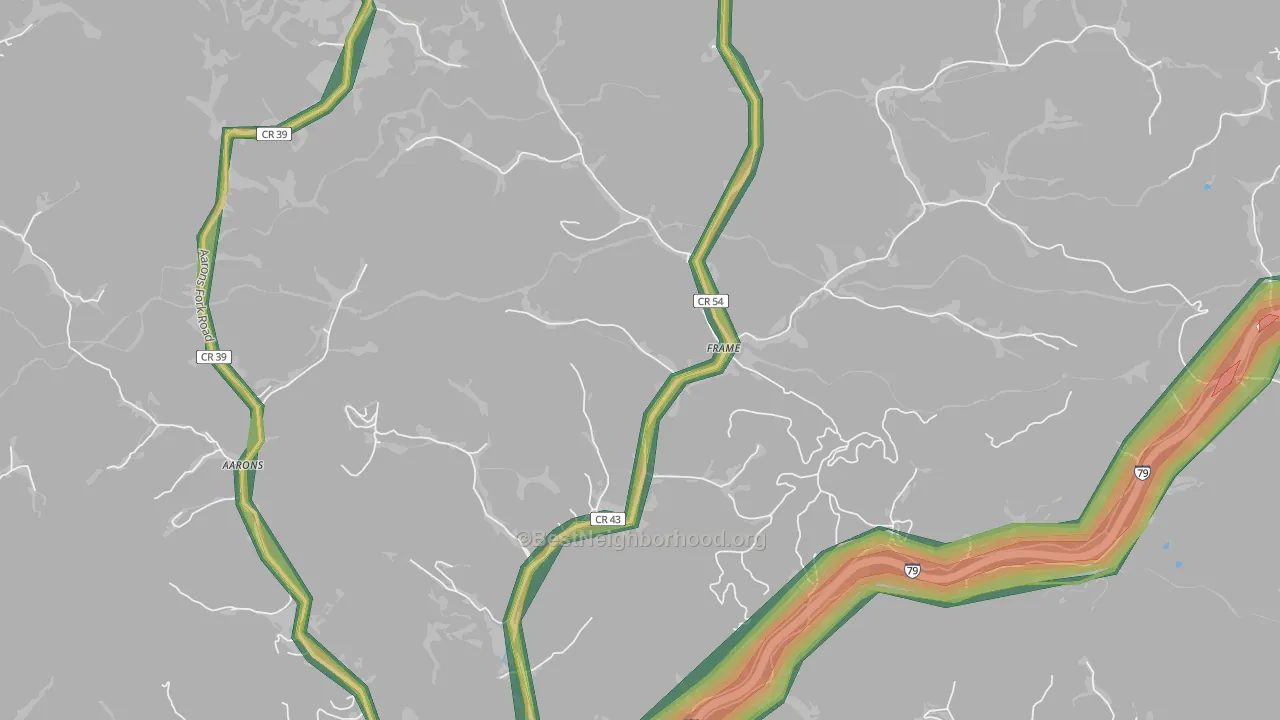 Frame, WV Map of Noise Levels in Frame