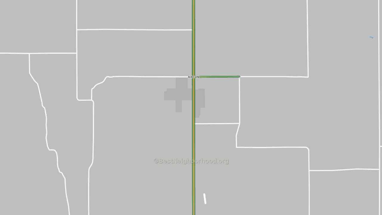 Franklin County, NE Map of Noise Levels in Franklin County