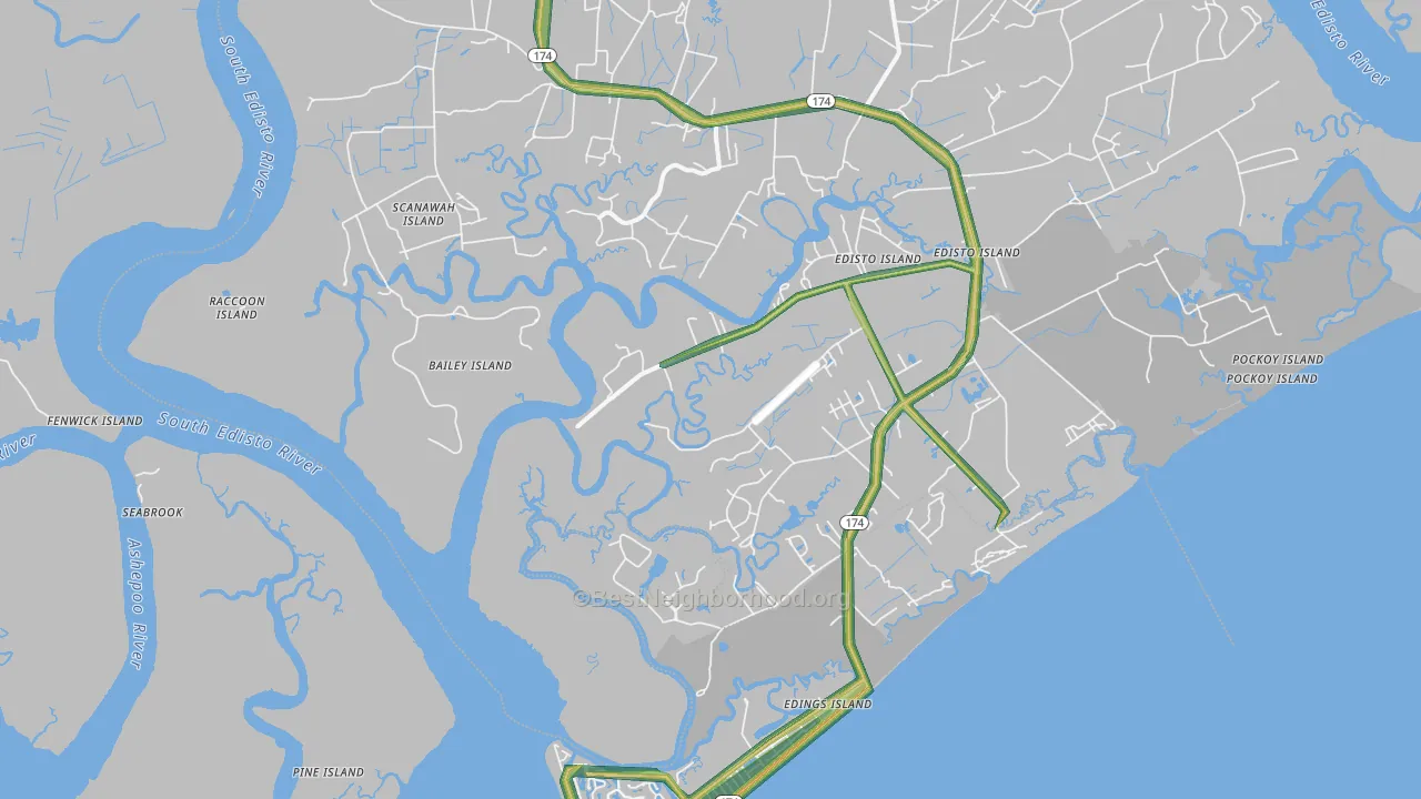 Freedman, SC Map of Noise Levels in Freedman