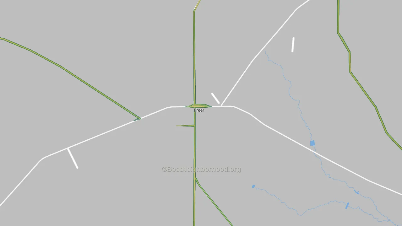 Freer, TX Map of Noise Levels in Freer