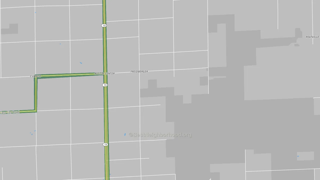 Freidberger, MI Map of Noise Levels in Freidberger