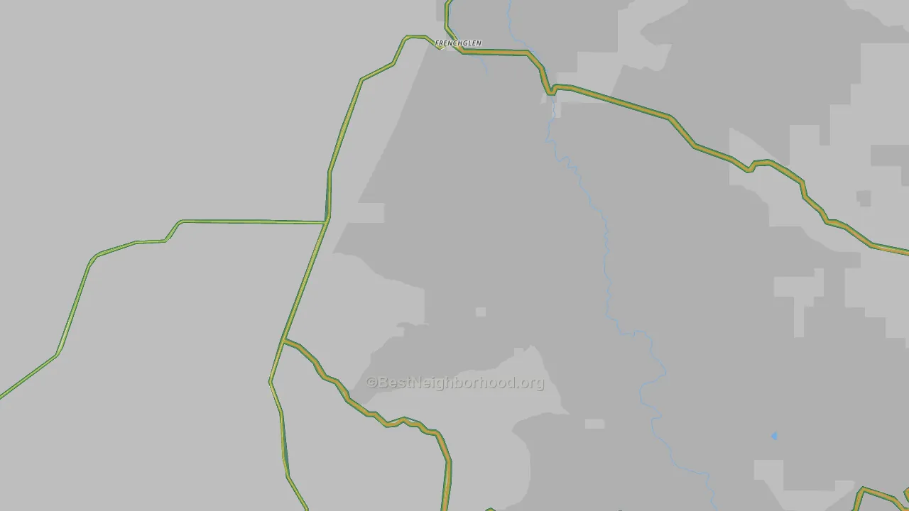 Frenchglen, OR Map of Noise Levels in Frenchglen