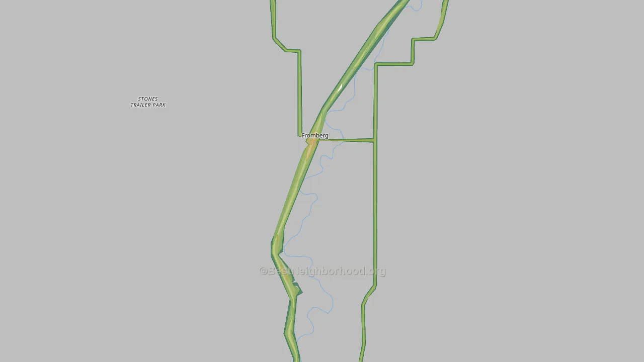 Fromberg, MT Map of Noise Levels in Fromberg