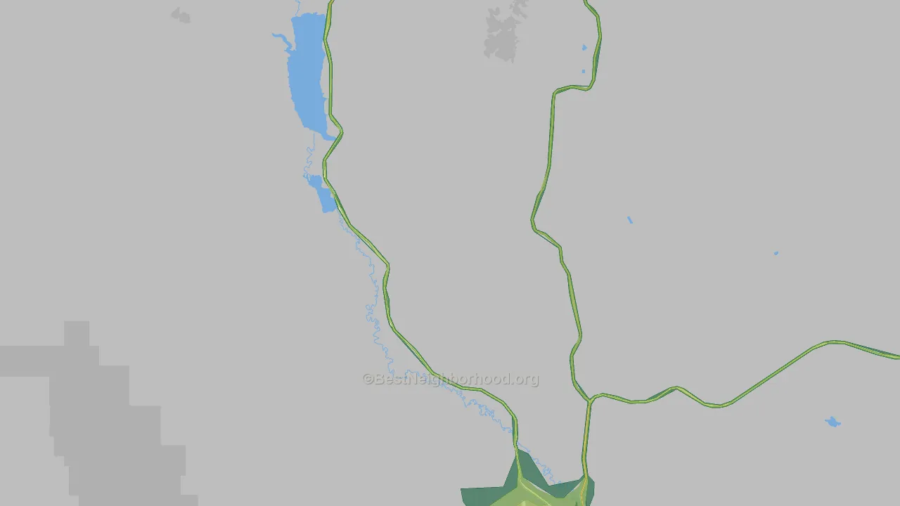 Frontier, WY Map of Noise Levels in Frontier