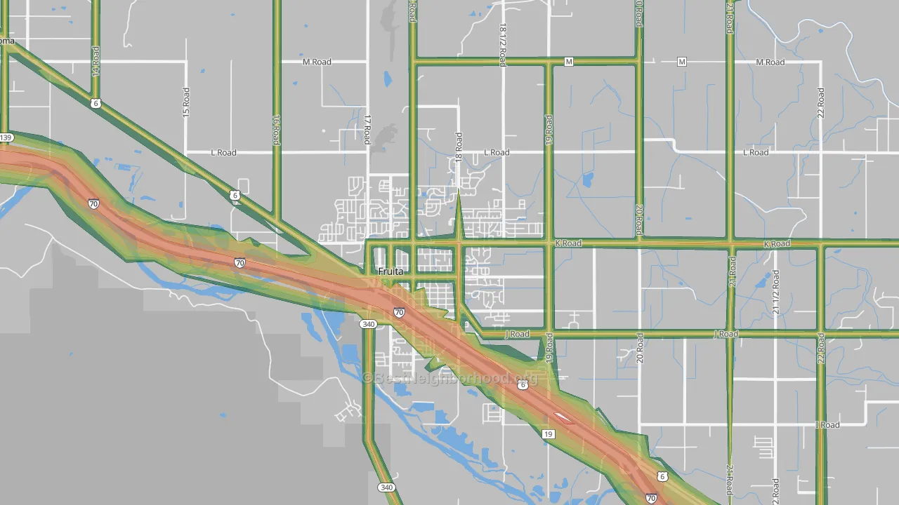 Fruita, CO Map of Noise Levels in Fruita