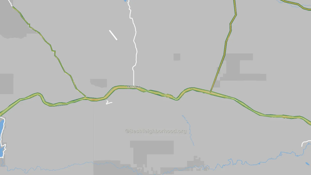 Fruitland, UT Map of Noise Levels in Fruitland