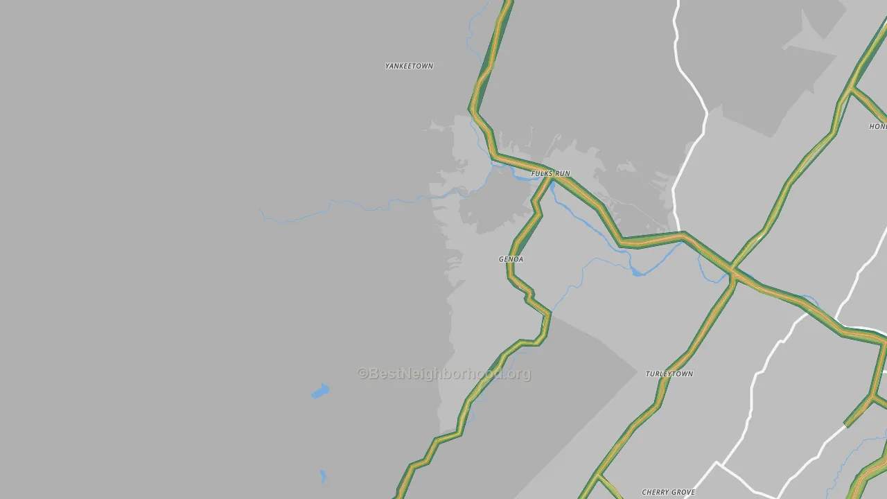 Fulks Run, VA Map of Noise Levels in Fulks Run