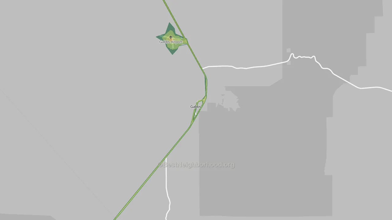 Gabbs, NV Map of Noise Levels in Gabbs