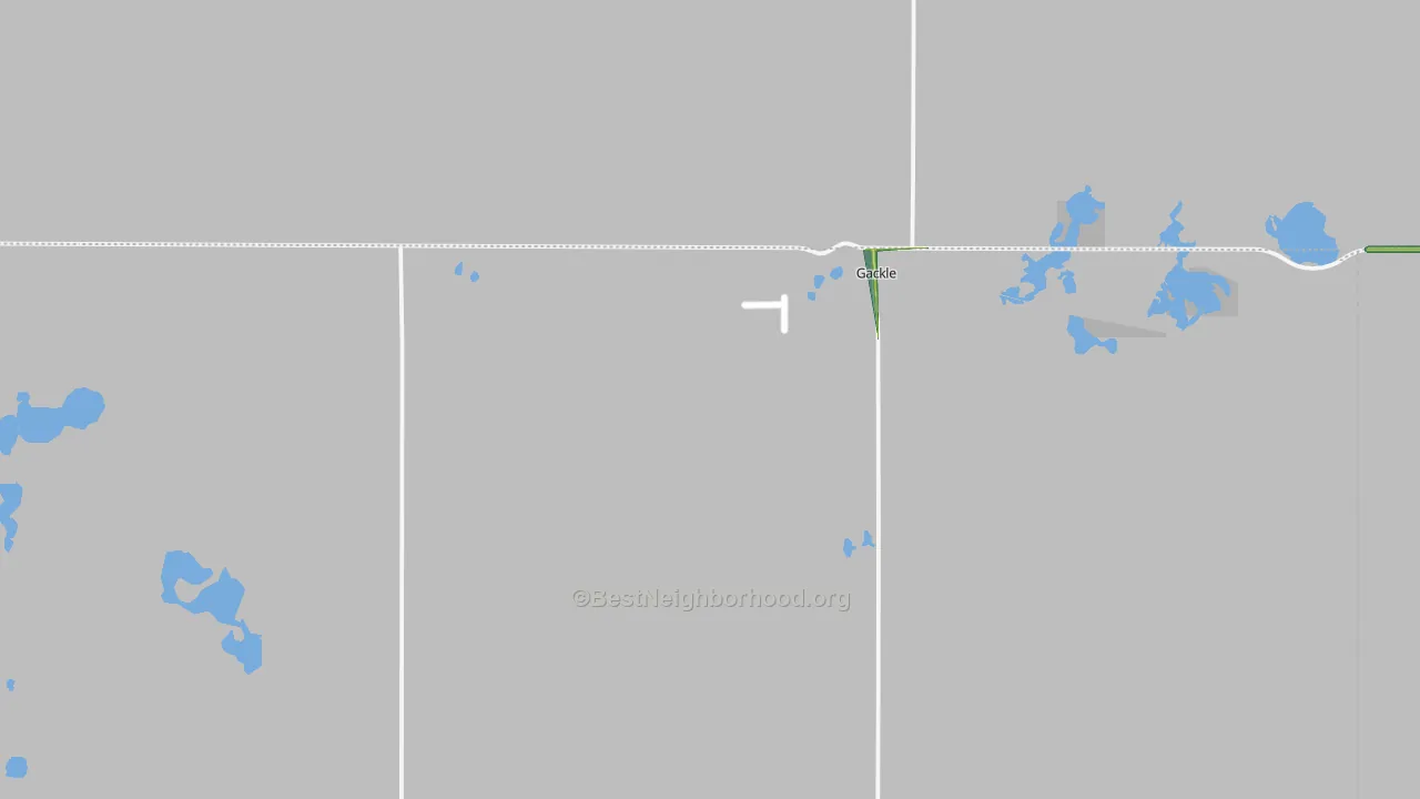 Gackle, ND Map of Noise Levels in Gackle