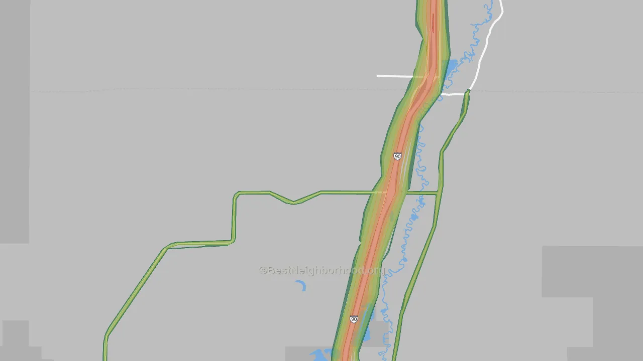 Galen, MT Map of Noise Levels in Galen
