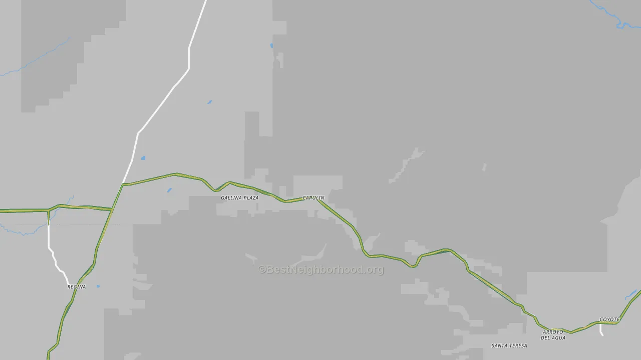 Gallina, NM Map of Noise Levels in Gallina
