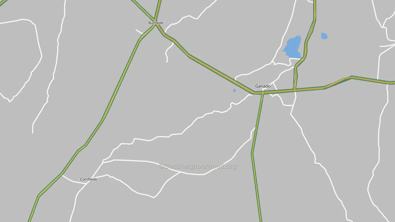 Ganado, AZ Map of Noise Levels in Ganado