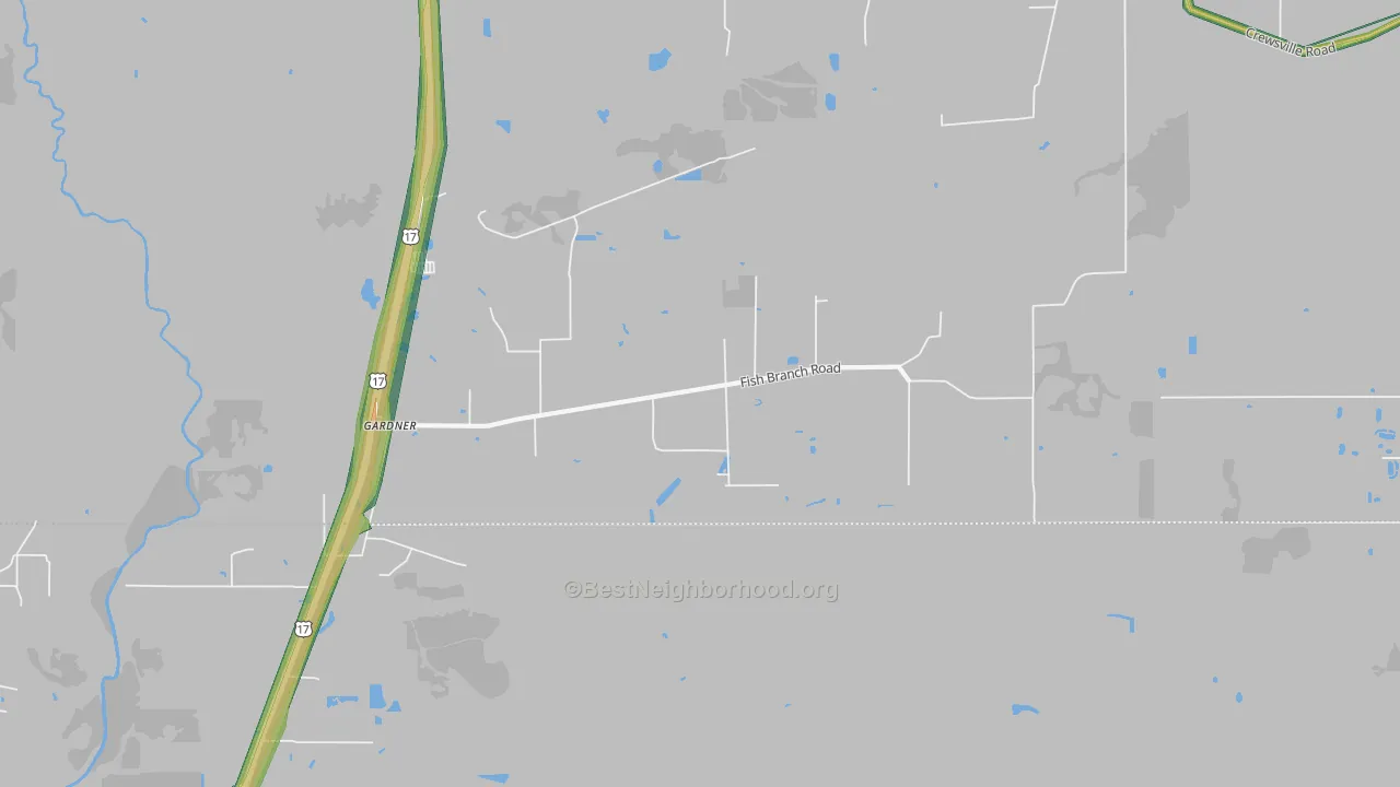 Gardner, FL Map of Noise Levels in Gardner
