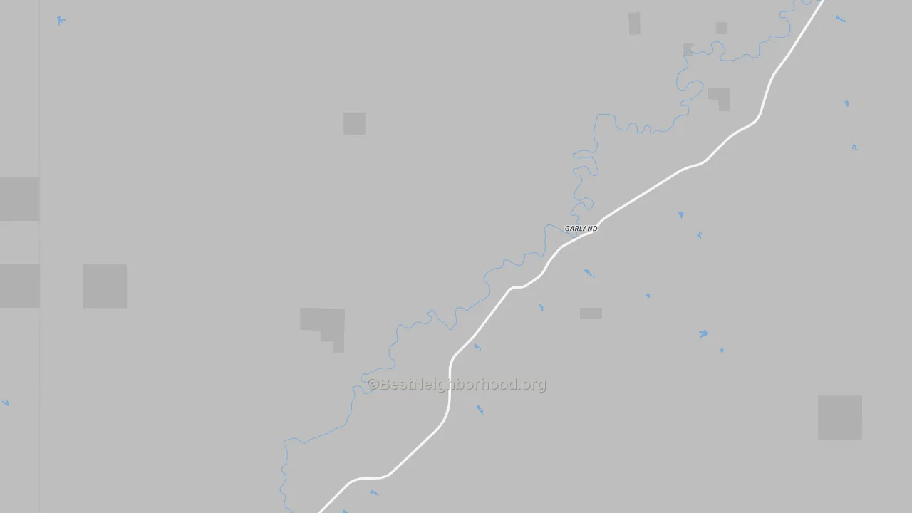 Garland, MT Map of Noise Levels in Garland