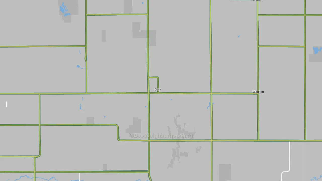Gary, MN Map of Noise Levels in Gary