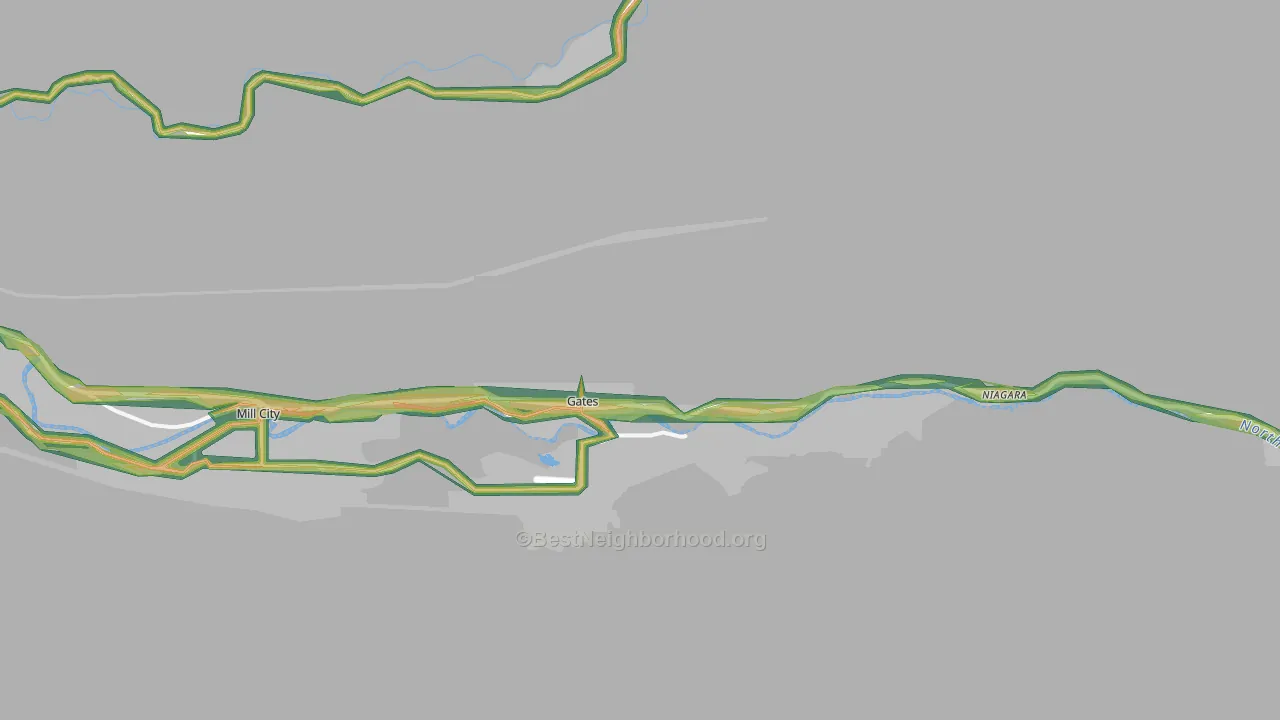 Gates, OR Map of Noise Levels in Gates
