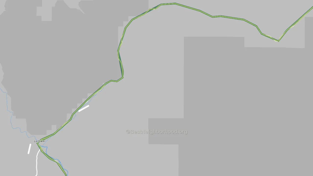 Gateway, CO Map of Noise Levels in Gateway