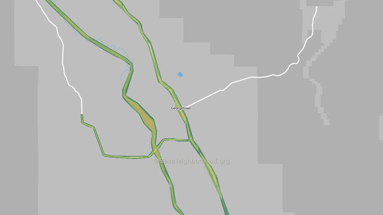Georgetown, ID Map of Noise Levels in Georgetown