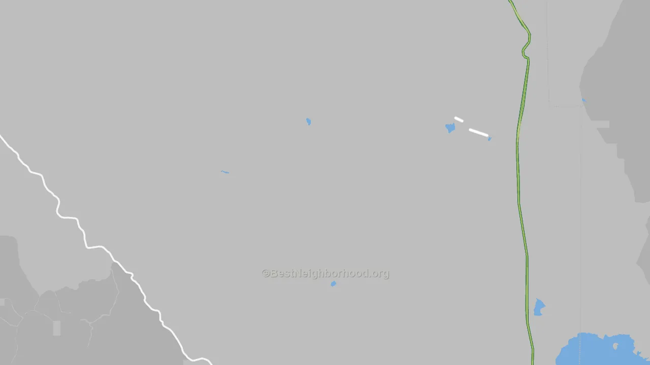 Gerlach, NV Map of Noise Levels in Gerlach