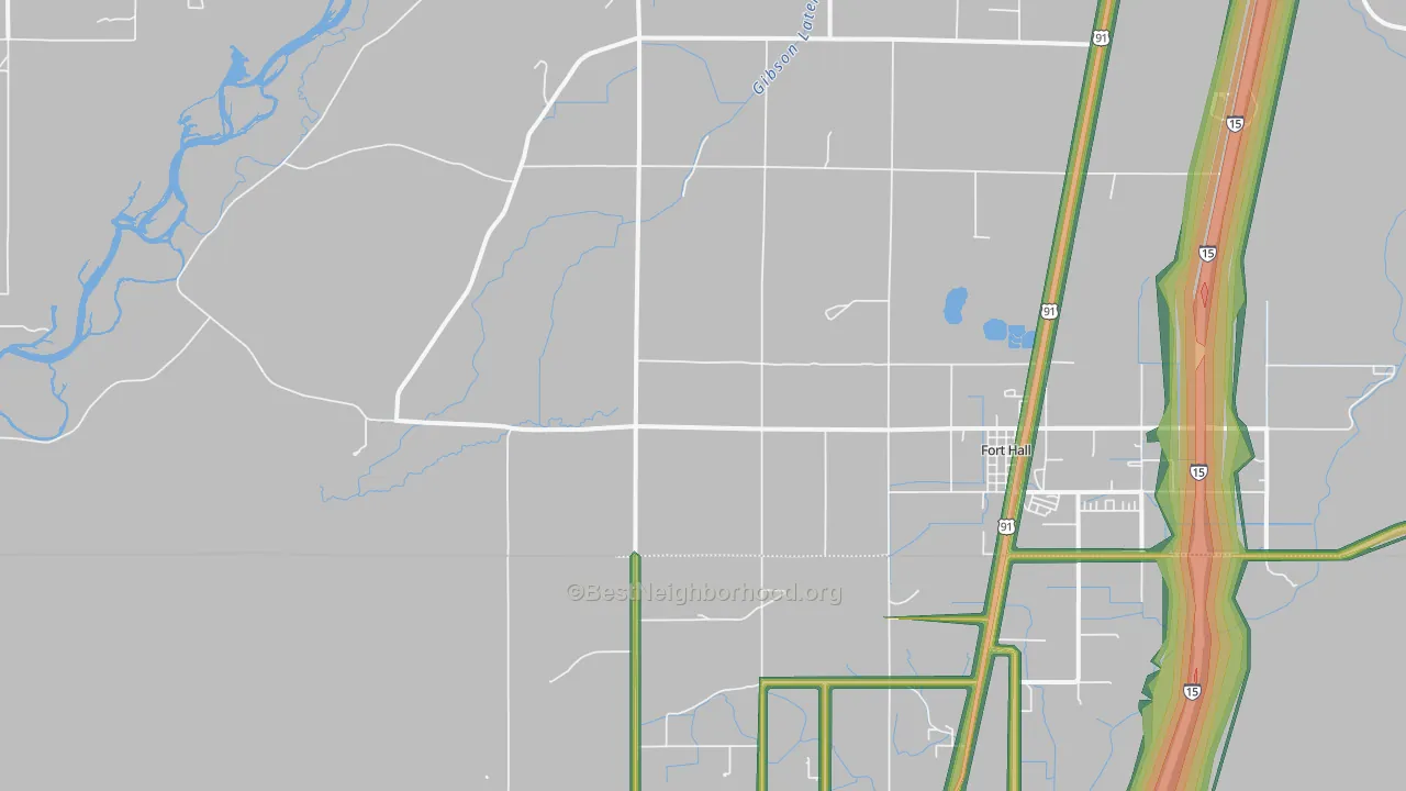 Gibson, ID Map of Noise Levels in Gibson