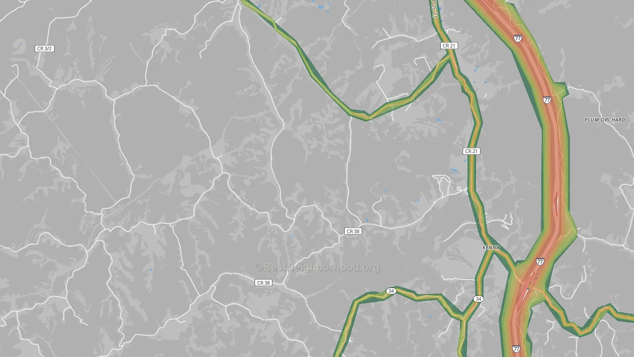 Given, WV Map of Noise Levels in Given