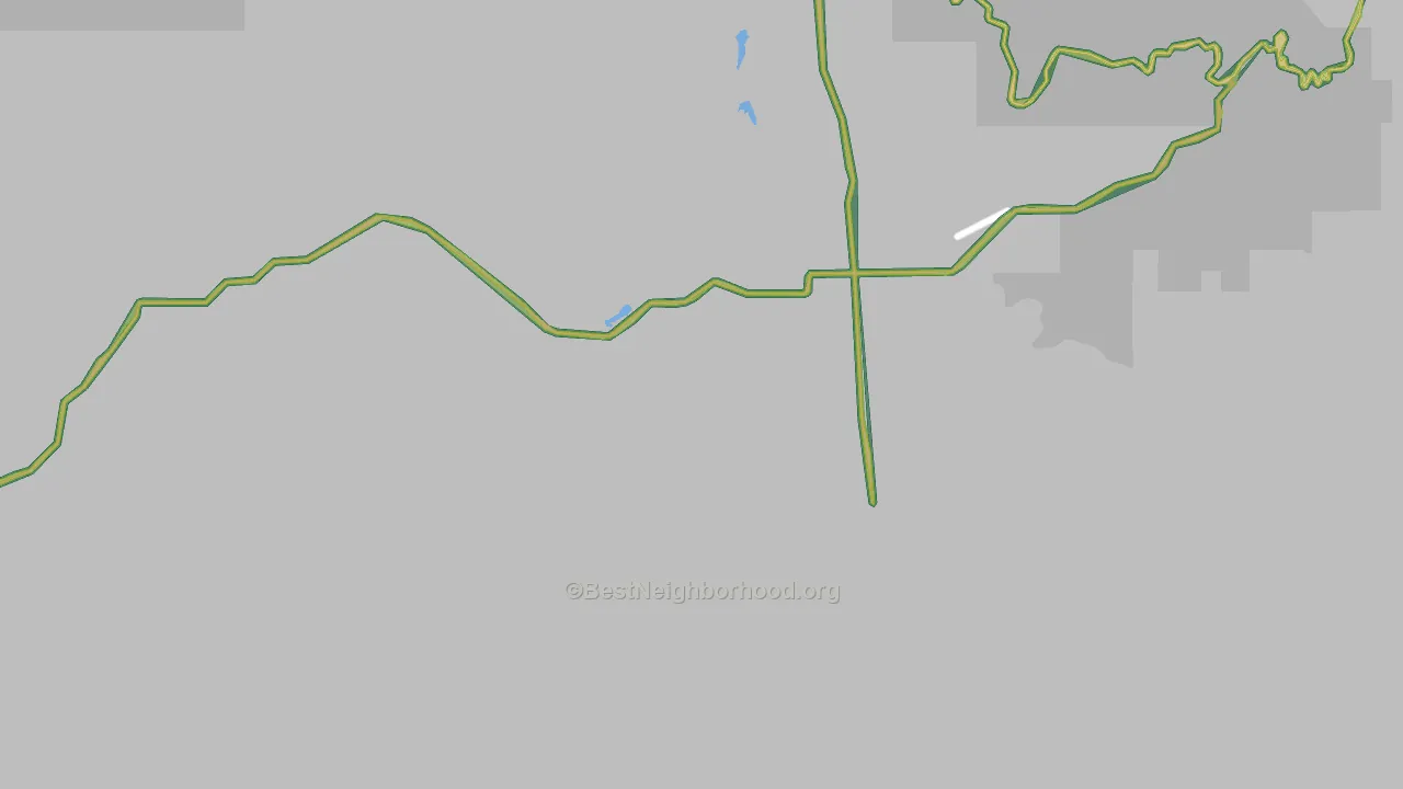 Glade Park, CO Map of Noise Levels in Glade Park