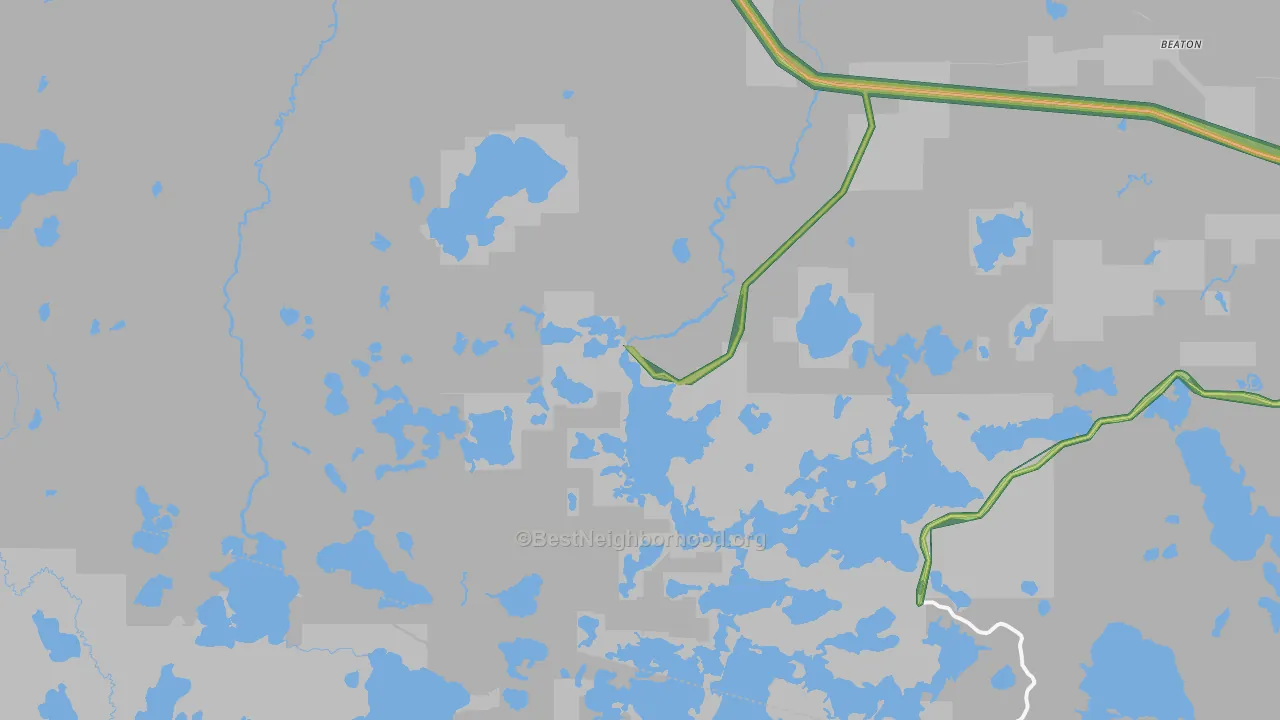 Gogebic, MI Map of Noise Levels in Gogebic