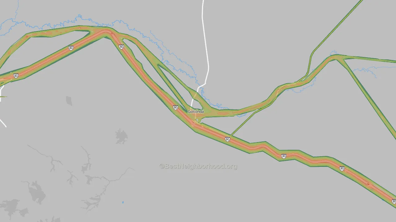 Golconda, NV Map of Noise Levels in Golconda