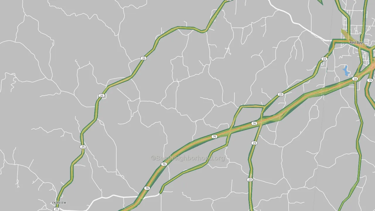 Golden, MS Map of Noise Levels in Golden
