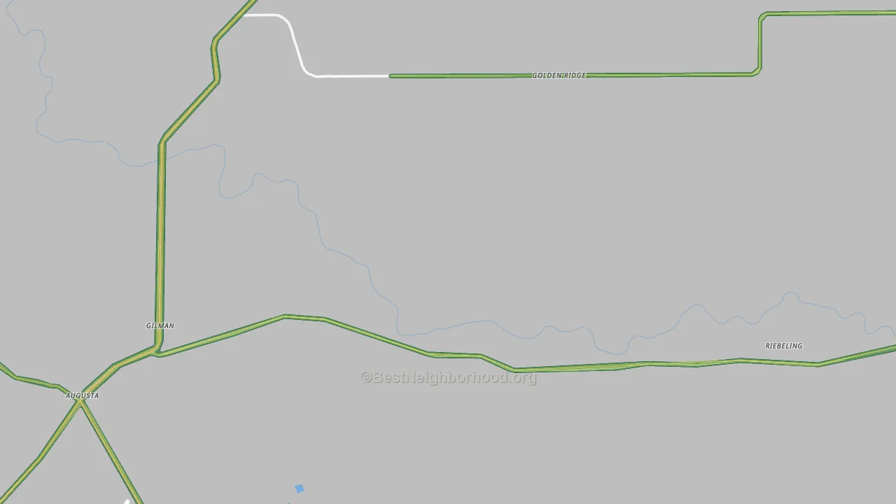 Golden Ridge, MT Map of Noise Levels in Golden Ridge