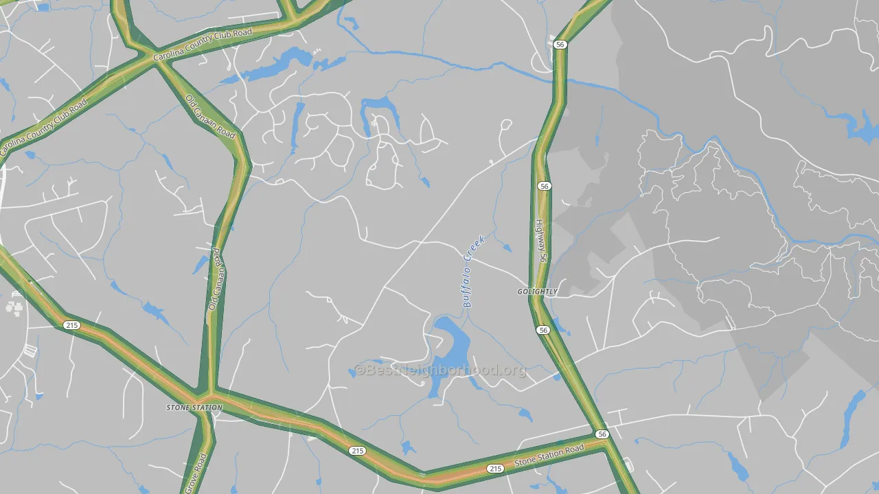 Golightly, SC Map of Noise Levels in Golightly