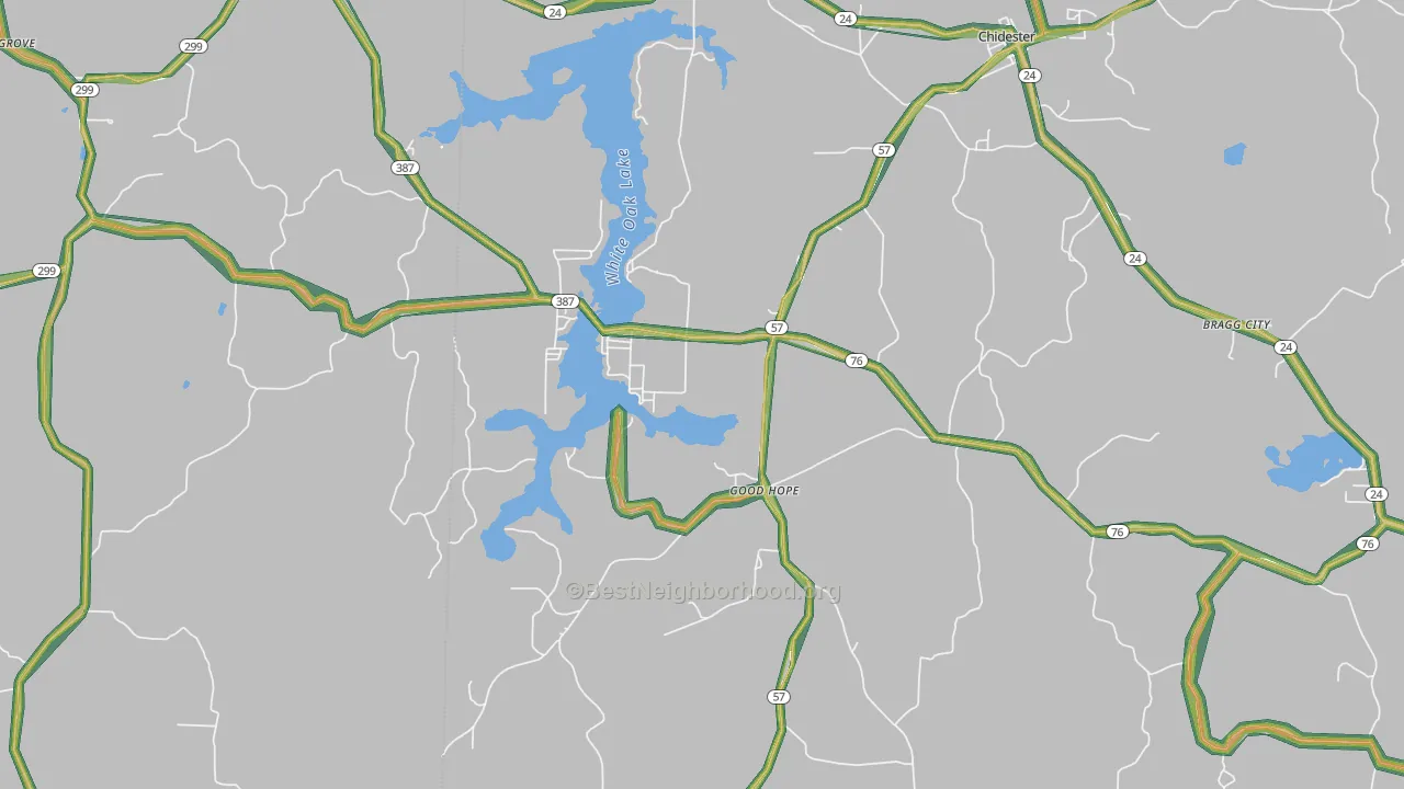 Good Hope, AR Map of Noise Levels in Good Hope