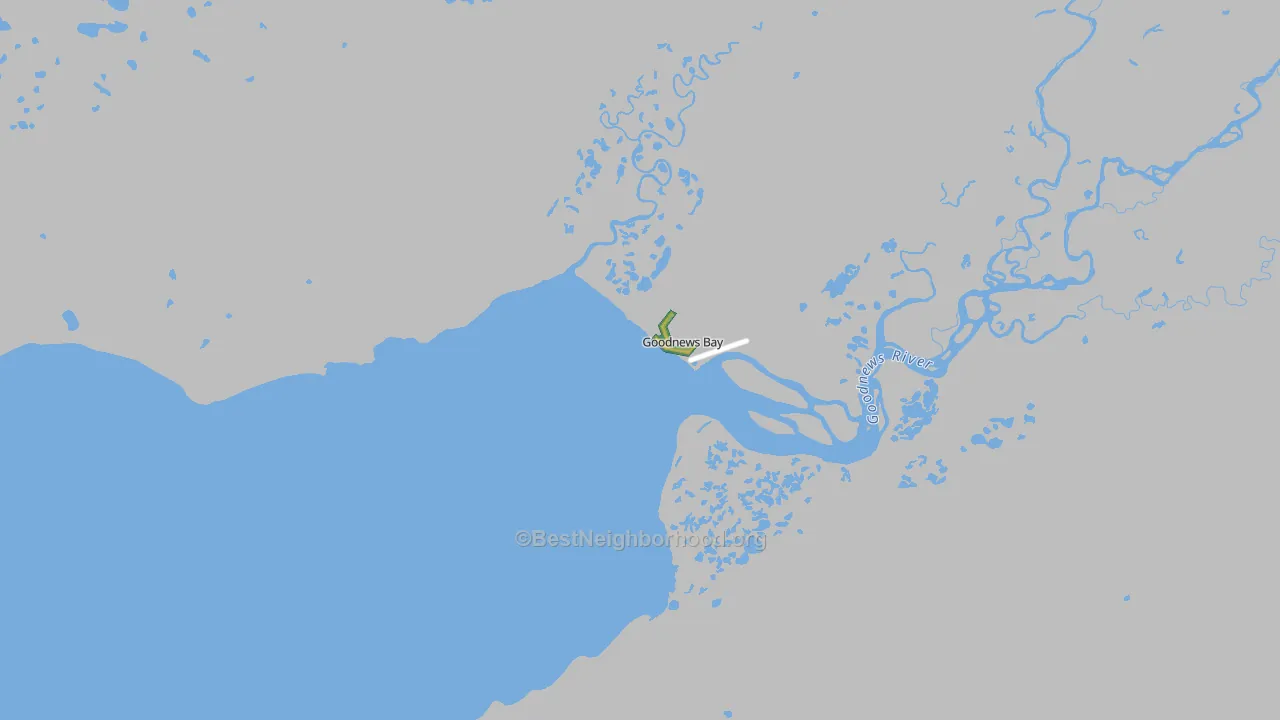 Goodnews Bay, AK Map of Noise Levels in Goodnews Bay