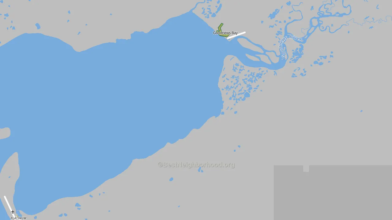 Goodnews Mining Camp, AK Map of Noise Levels in Goodnews Mining Camp