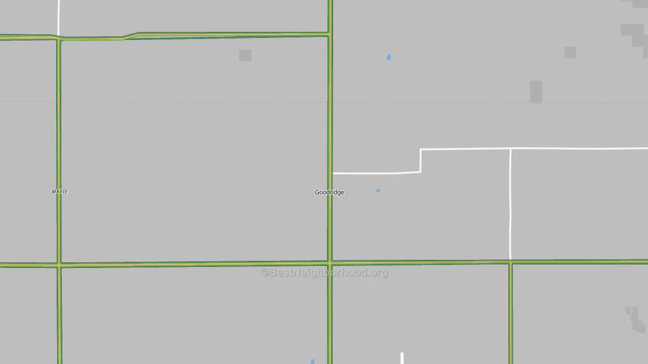 Goodridge, MN Map of Noise Levels in Goodridge