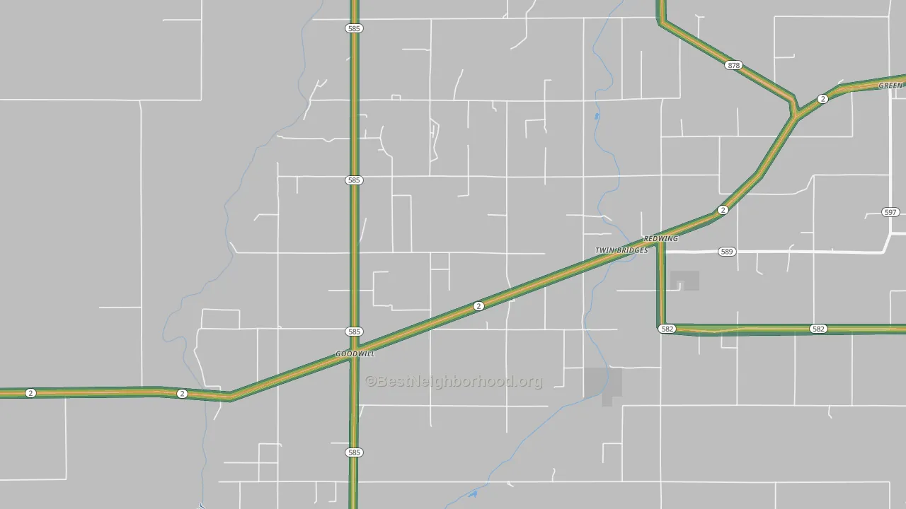 Goodwill, LA Map of Noise Levels in Goodwill