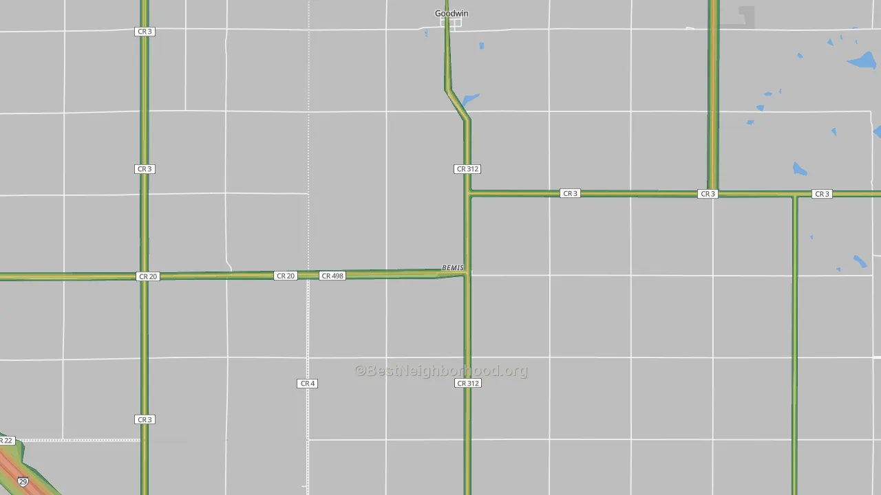 Goodwin, SD Map of Noise Levels in Goodwin