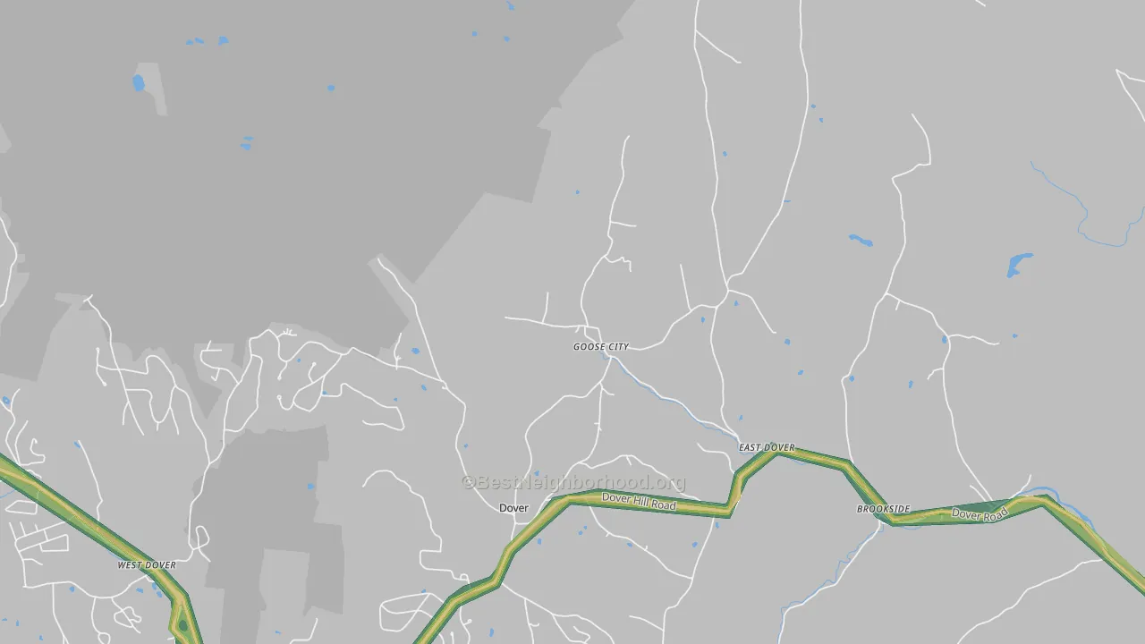 Goose City, VT Map of Noise Levels in Goose City