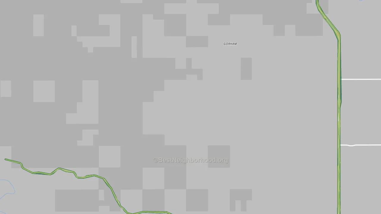 Gorham, ND Map of Noise Levels in Gorham