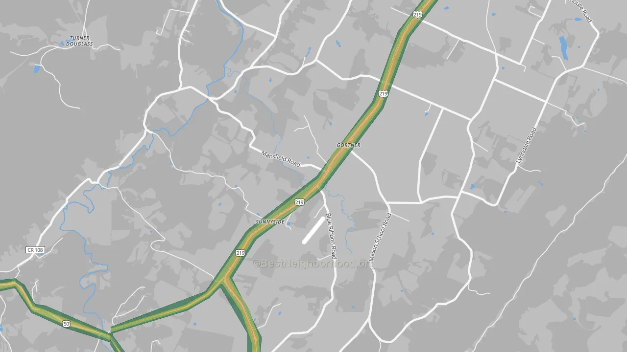 Gortner, MD Map of Noise Levels in Gortner